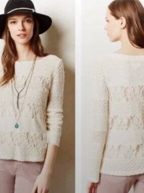 ANTHROPOLOGIE MEADOW RUE ACOLYTE LACE TOP